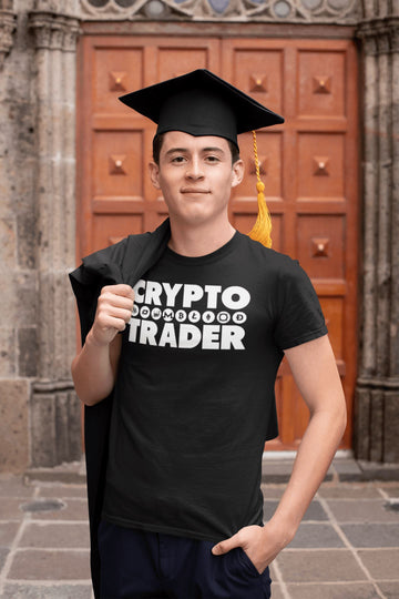 Crypto Trader Exclusive Black T Shirt for Men and Women - Catch My Drift India  black, clothing, made in india, shirt, stock, stock market, t shirt, trader, trading, tshirt