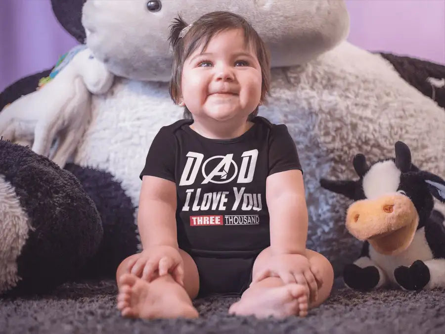 Dad I love you 3000 Exclusive T Shirt for Babies | Premium Design | Catch My Drift India - Catch My Drift India Clothing babies, baby, kids, onesie, onesies, toddlers