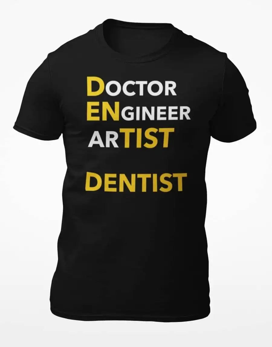 Dentist "DEA" T-Shirt for Men | Premium Design | Catch My Drift India - Catch My Drift India Clothing black, clothing, dentist, made in india, shirt, t shirt, tshirt