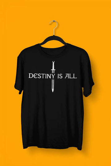 Destiny is All Exclusive Black T Shirt for Men | Premium Design | Catch My Drift India