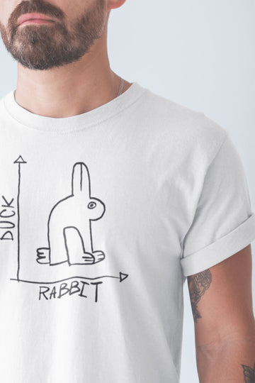 Duck Rabbit Special Illusion T Shirt for Men and Women | Premium Design | Catch My Drift India