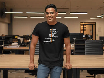 Engineer Abbreviation Exclusive Black T Shirt | Premium Design | Catch My Drift India