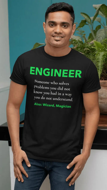 Engineering Wizard T-Shirt | Premium Design | Catch My Drift India