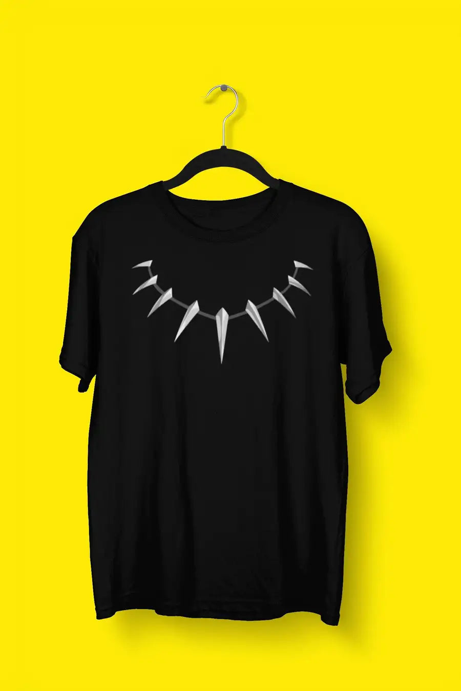Exclusive Black Panther Necklace T Shirt for Men and Women | Premium Design | Catch My Drift India - Catch My Drift India Clothing black, bollywood, clothing, hollywood, made in india, movies