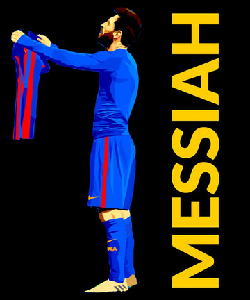 Exclusive "Messiah" Messi Tshirt | Premium Design | Catch My Drift India - Catch My Drift India Clothing black, clothing, football, made in india, messi, shirt, t shirt, tshirt