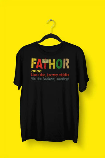 FA-THOR Official T shirt for Men | Premium Design | Catch My Drift India - Catch My Drift India Clothing black, clothing, father, made in india, movies, parents, pregnancy, shirt, super heroe