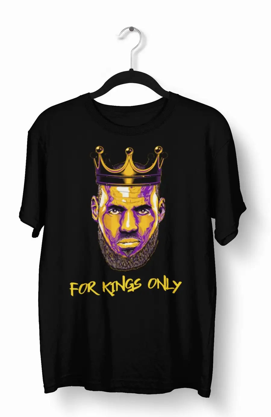 "For Kings Only" Black T-Shirt | Premium Design | Catch My Drift India - Catch My Drift India Clothing basketball, black, clothing, made in india, shirt, t shirt, tshirt