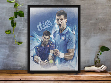 Novak Djokovic Exclusive Wall Poster for Tennis Fans freeshipping - Catch My Drift India