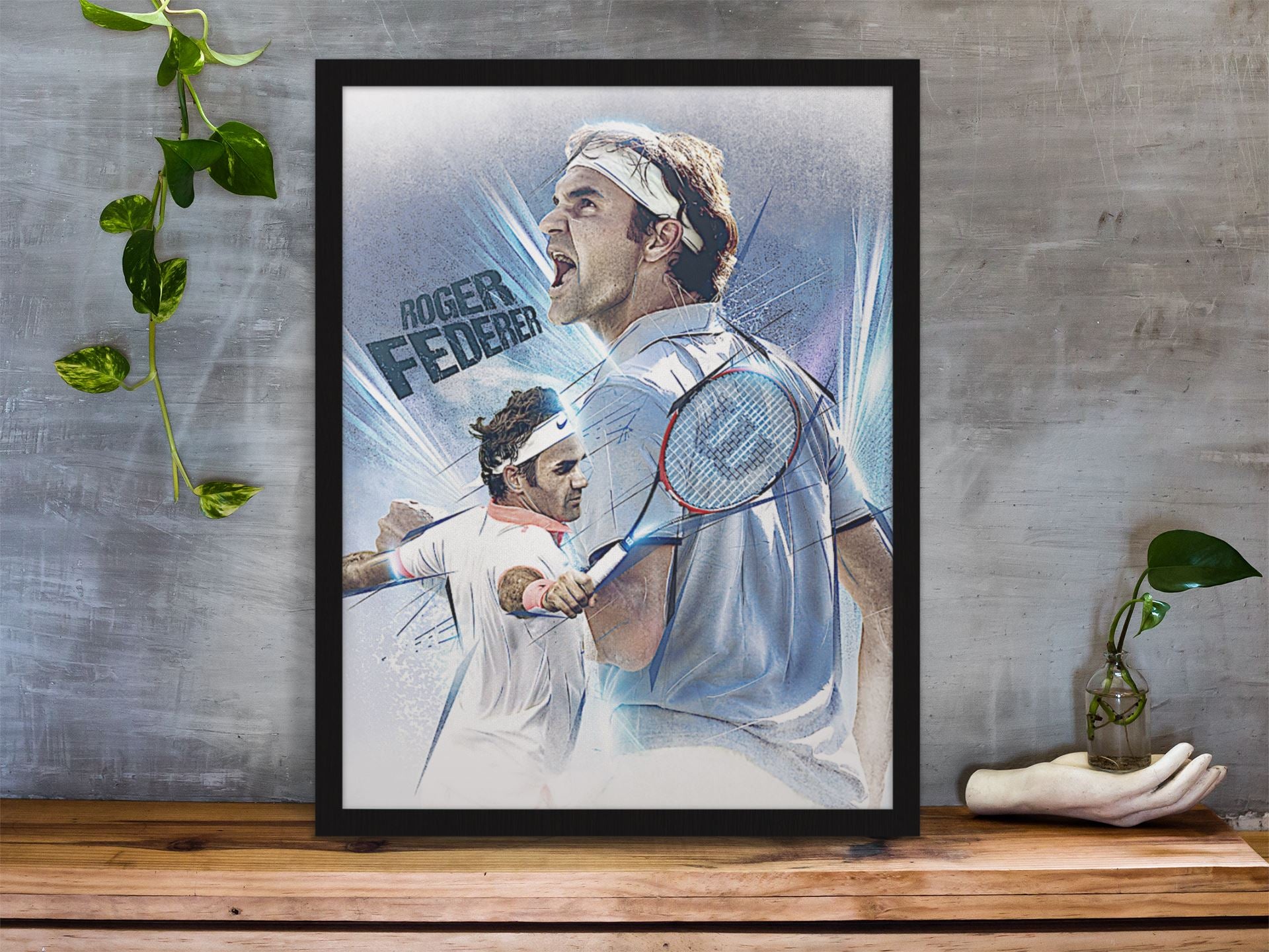 Roger Federer Exclusive Wall Poster for Tennis Fans freeshipping - Catch My Drift India