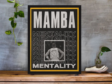 Mamba Mentality Exclusive Motivational Framed Basketball Poster freeshipping - Catch My Drift India