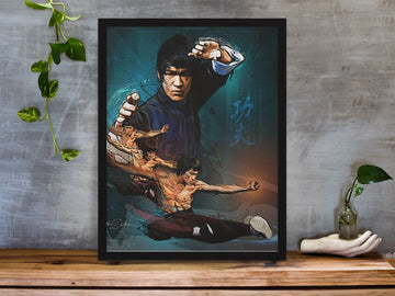 Bruce Lee Legendary Wall Poster for Men and Women freeshipping - Catch My Drift India
