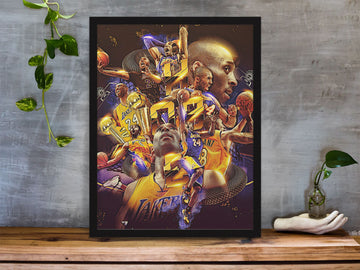 Kobe Bryant Tribute Special Framed Poster freeshipping - Catch My Drift India
