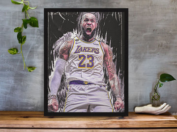 Lebron James Lets Go Official Framed Basketball Poster freeshipping - Catch My Drift India
