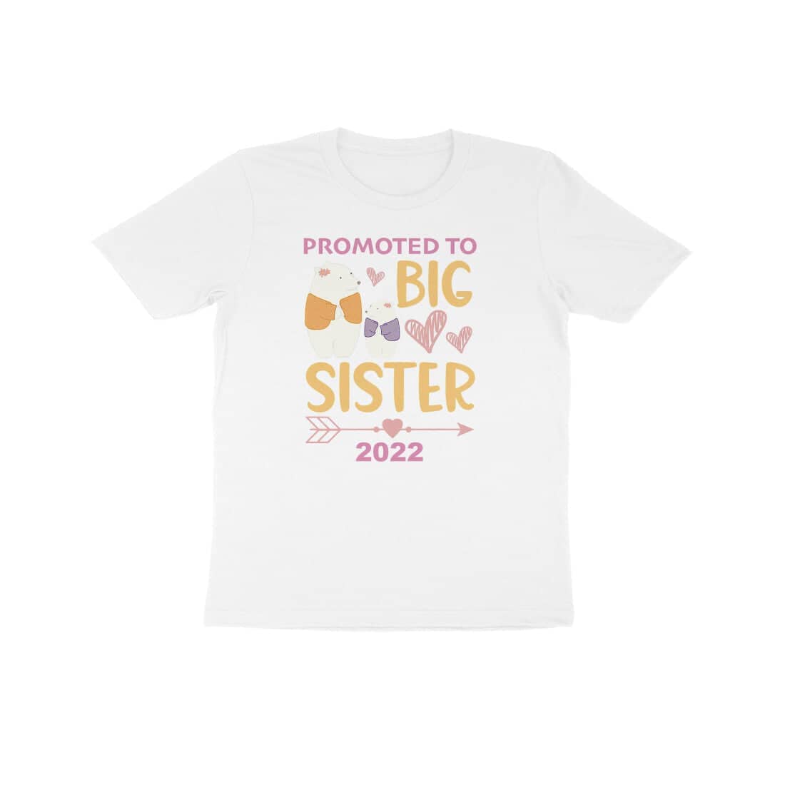 Promoted to Big Sister 2022 Special White T Shirt for Girls freeshipping - Catch My Drift India