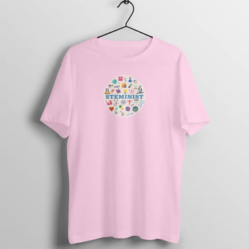 Steminist Special Pink T Shirt for Women