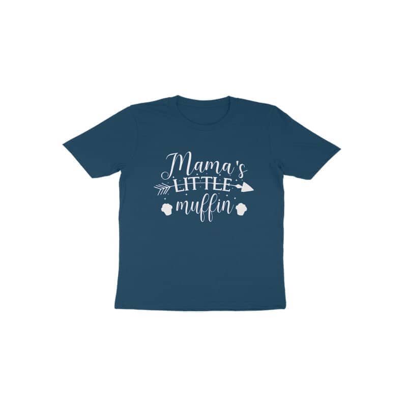 Mama's Little Muffin Special Navy Blue T Shirt for Babies freeshipping - Catch My Drift India