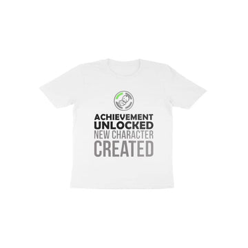 Achievement Unlocked New Character Created Special White T Shirt for New Born Babies