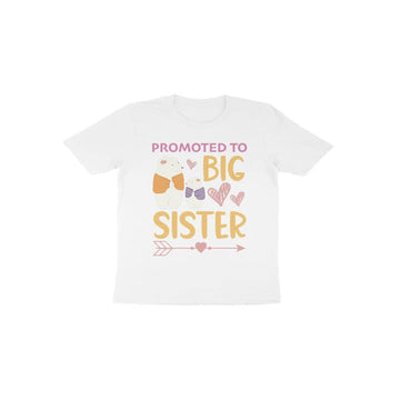Promoted to Big Sister Special White T Shirt for Girls