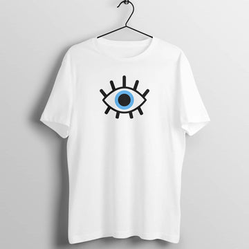 Evil Eye Supreme Protection White T Shirt for Men and Women freeshipping - Catch My Drift India