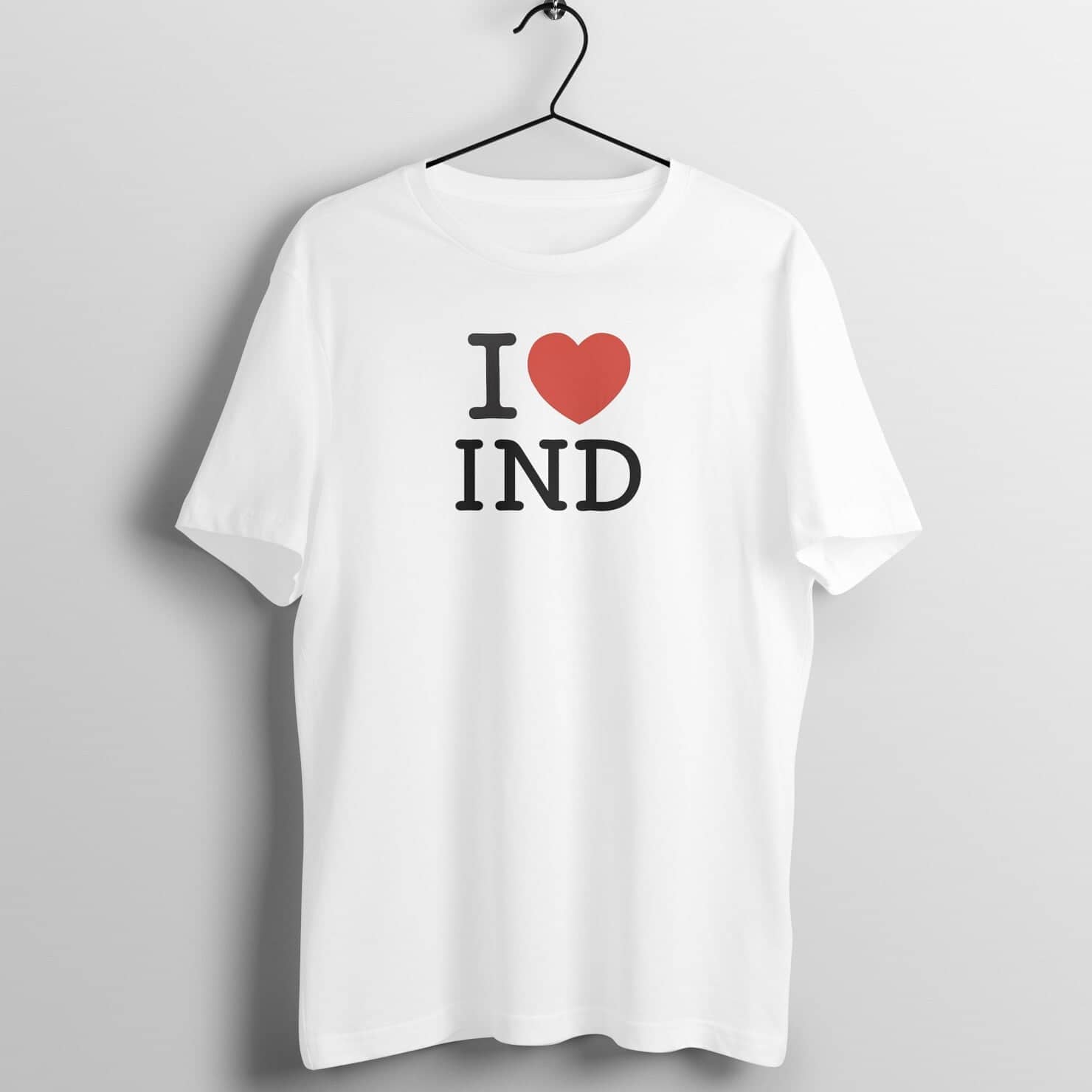 I Love India Supreme Patriotic White T Shirt for Men and Women freeshipping - Catch My Drift India