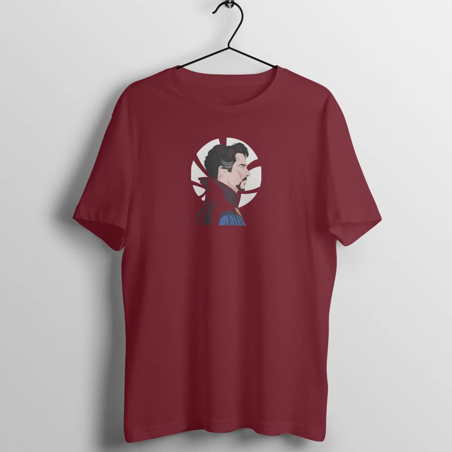 Doctor Strange Madness Side View Exclusive Maroon T Shirt for Men and Women freeshipping - Catch My Drift India