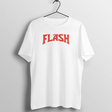 Flash Supreme White T Shirt for Men and Women freeshipping - Catch My Drift India