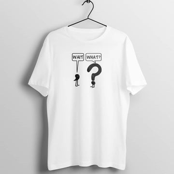 Wait What Special White T Shirt for Men and Women Shirts & Tops Printrove White S 