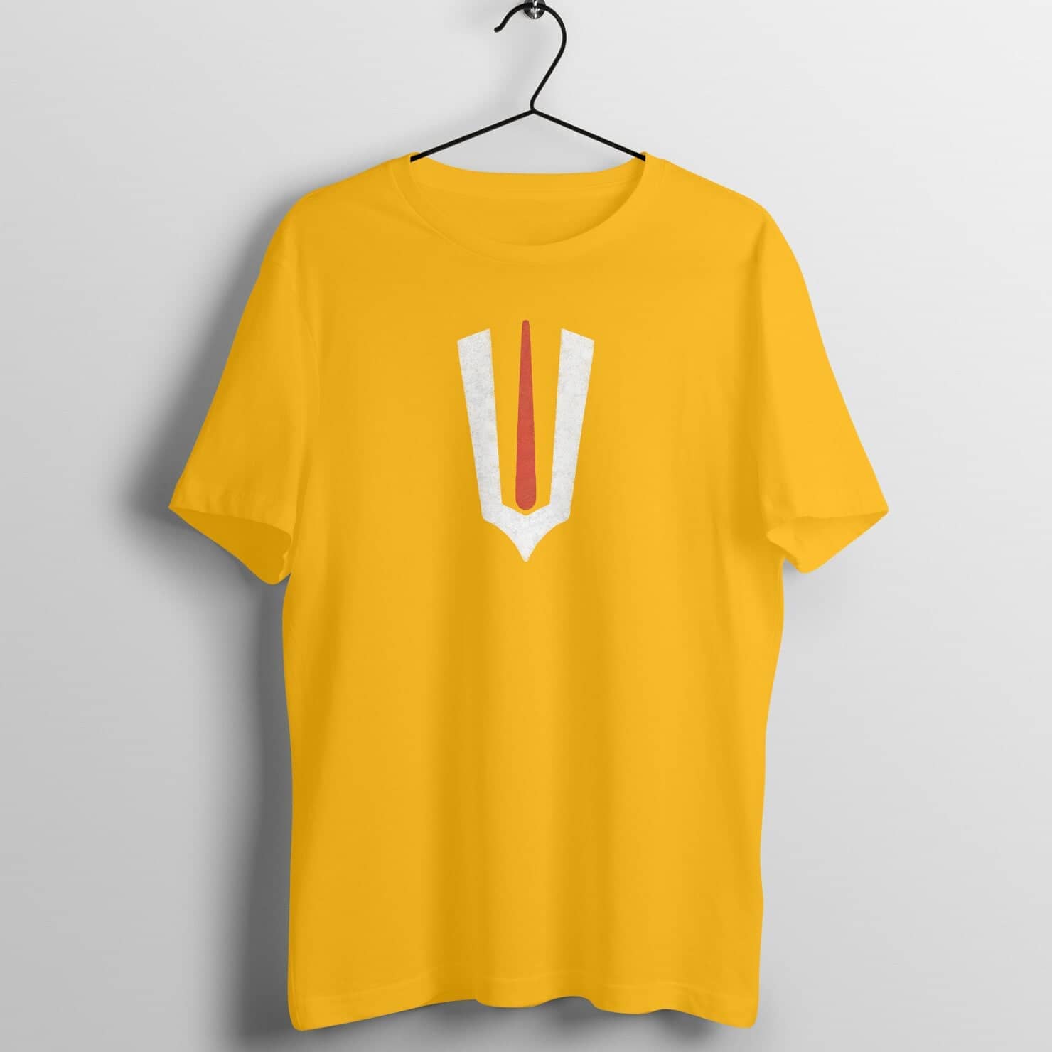 Vishnu Tilak Special Supreme Golden Yellow T Shirt for Men Shirts & Tops Printrove Golden Yellow S 
