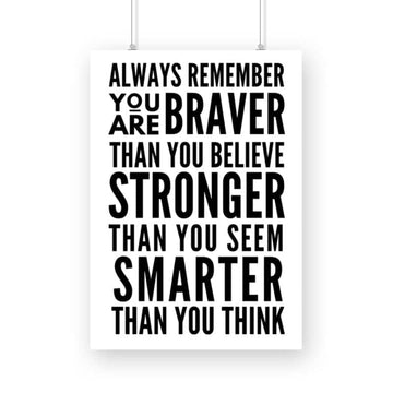 Always Remember Special Daily Affirmation Framed Wall Poster Printrove A4 
