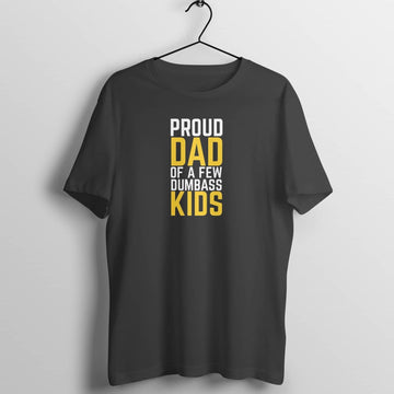 Proud Dad Funny Middle Age Parents T Shirt for Men