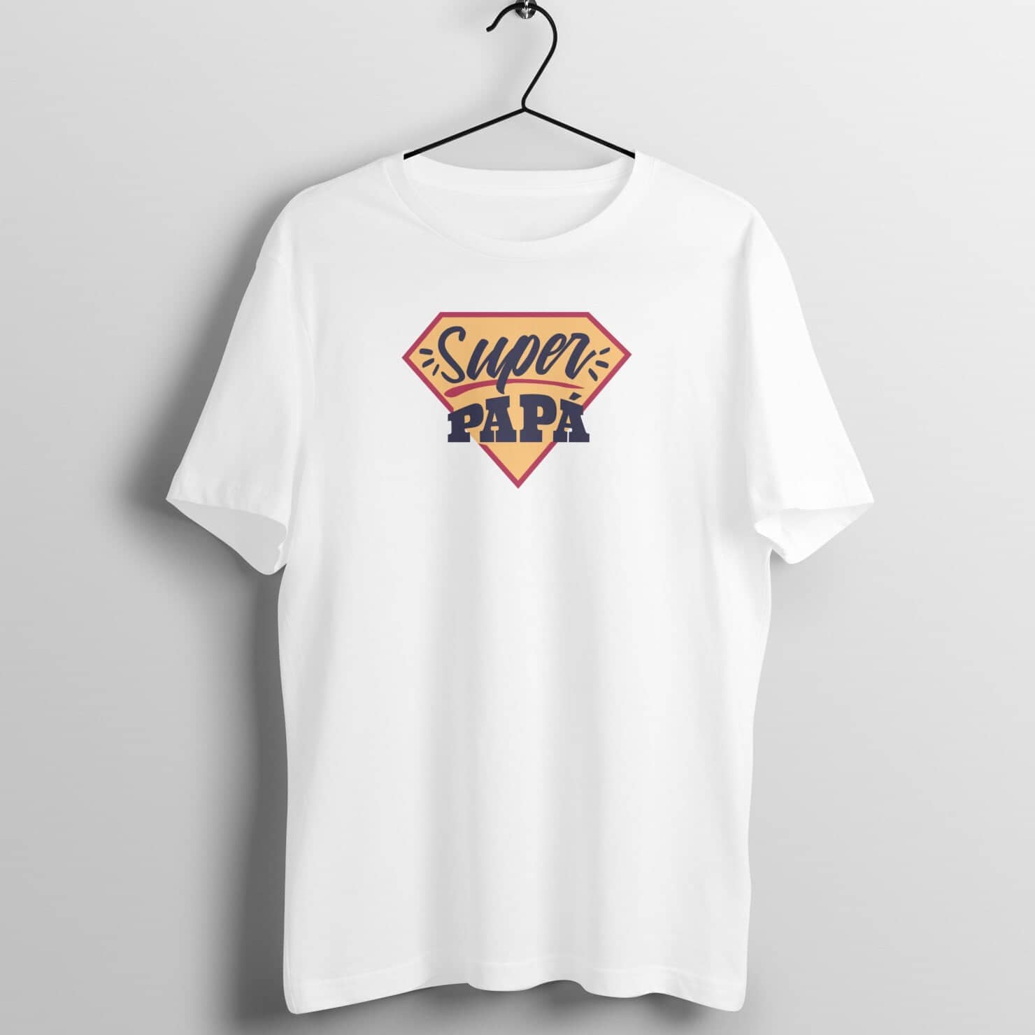 Super Papa Supreme White T Shirt for Men and Women Printrove White S 