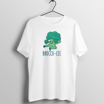 Brocco-Lee Funny White T Shirt for Men and Women