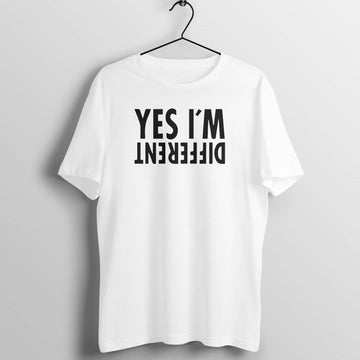 Yes I'm Different Supreme White T Shirt for Men and Women Printrove White S 