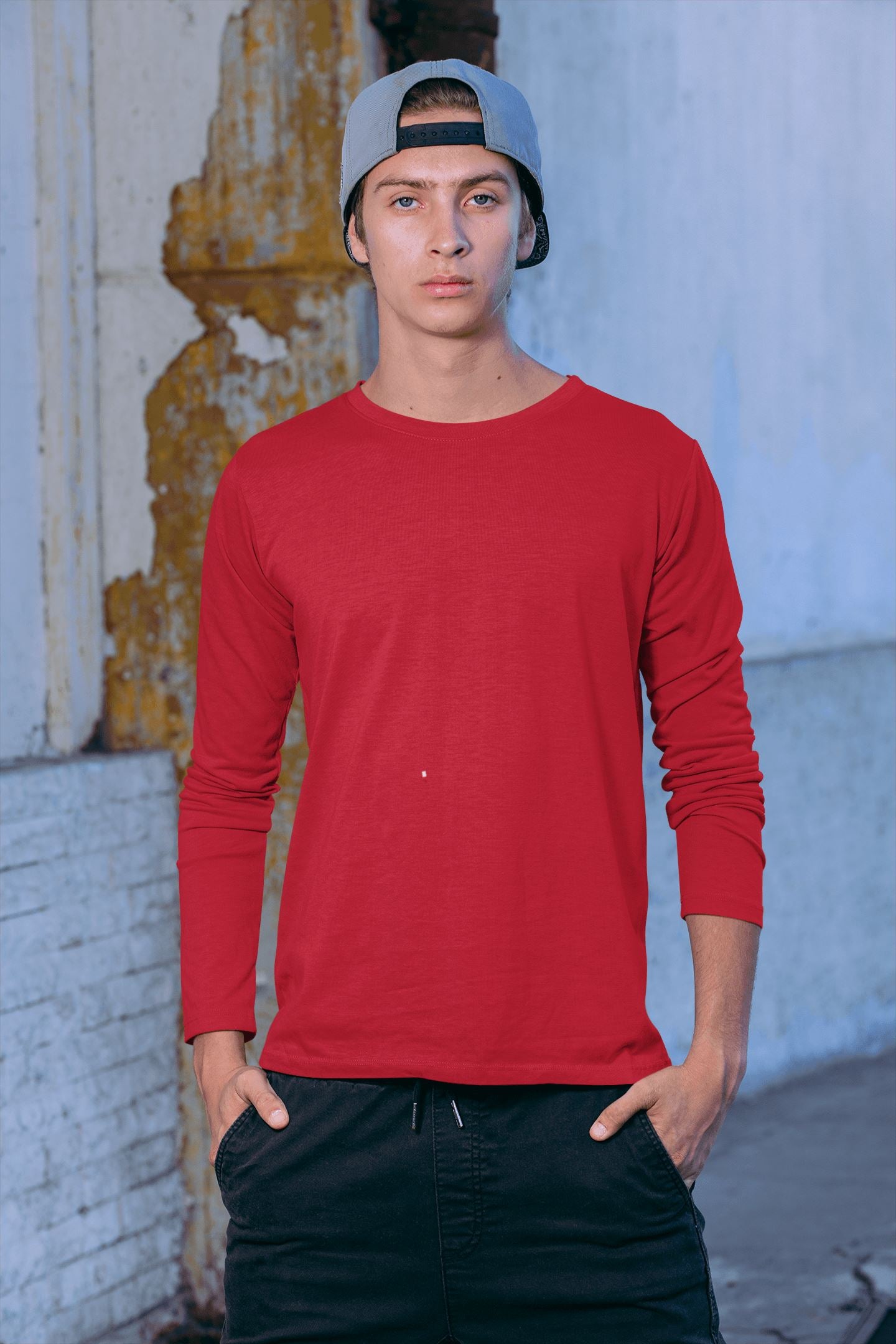 Full Sleeves Plain T Shirt for Men and Women Many Colours Unisex Black Red Blue | Premium Design | Catch My Drift India - Catch My Drift India  clothing, full sleeves, long sleeves, made in i