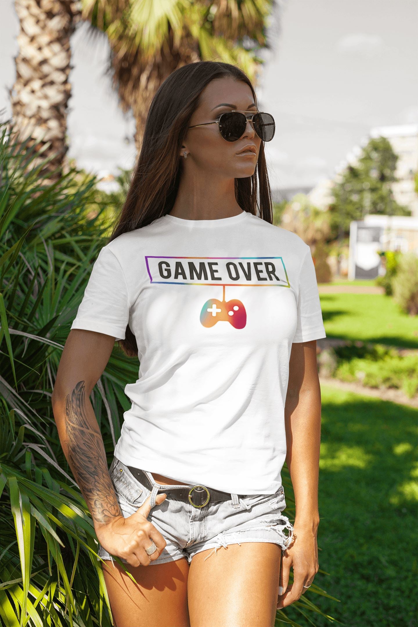 Game Over Exclusive T Shirt for Men and Women | Premium Design | Catch My Drift India - Catch My Drift India  clothing, female, gaming, general, made in india, shirt, t shirt, trending, tshir
