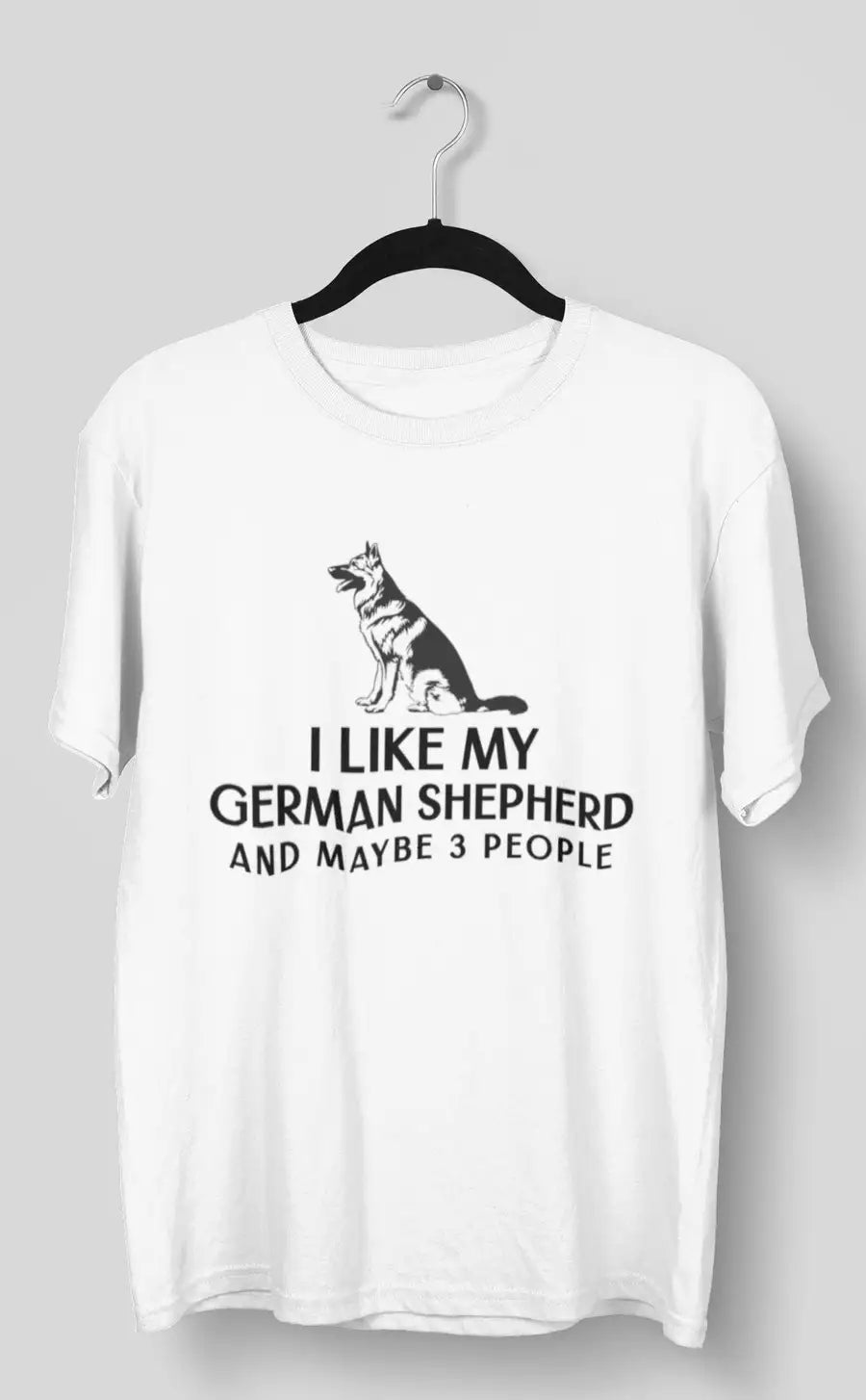 German Shepherd White T-Shirt | Premium Design | Catch My Drift India - Catch My Drift India Clothing clothing, dog, german shepherd, made in india, shirt, t shirt, tshirt, white