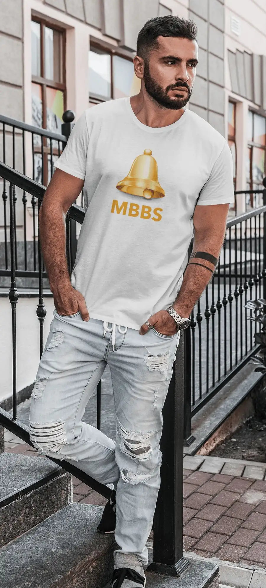 Ghanta MBBS Doctor White T-Shirt | Premium Design | Catch My Drift India - Catch My Drift India Clothing clothing, ghanta, made in india, mbbs, shirt, t shirt, tshirt, white