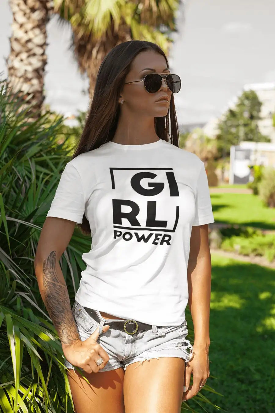 Girl Power Special White T Shirt for Females | Premium Design | Catch My Drift India - Catch My Drift India  clothing, female, general, made in india, shirt, t shirt, trending, tshirt, white