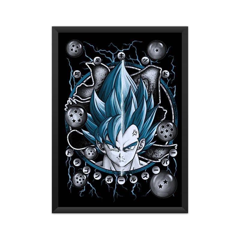 Goku X Vegeta Super Saiyan Blue Official Anime Posters for Room - Catch My Drift India  anime, anime art, anime poster, anime posters, framed poster, movie, movies, poster, poster art, poster