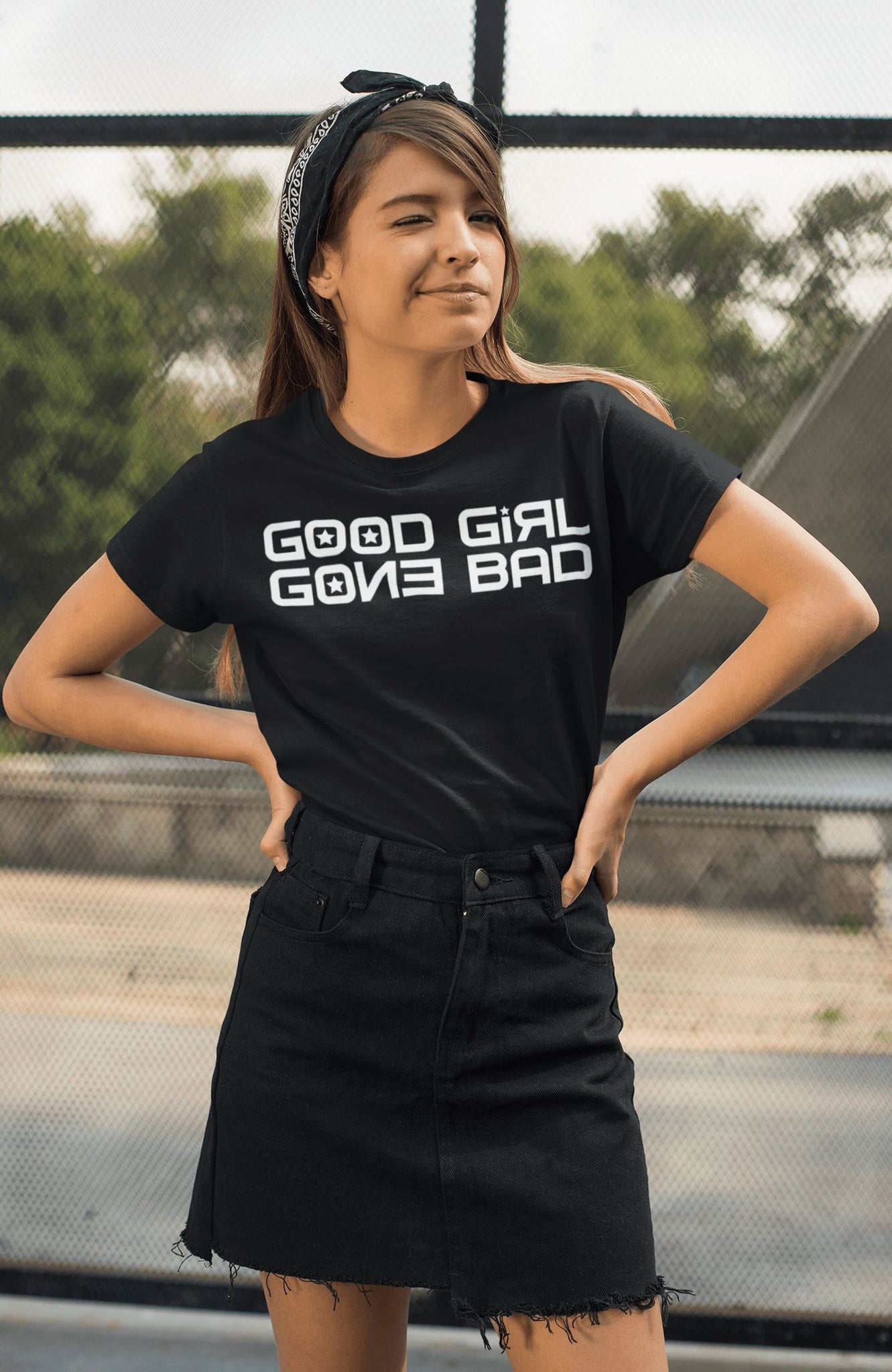 Good Girl Gone Bad Supreme T Shirt for Women - Catch My Drift India  black, clothing, female, funny, made in india, shirt, t shirt, trending, tshirt
