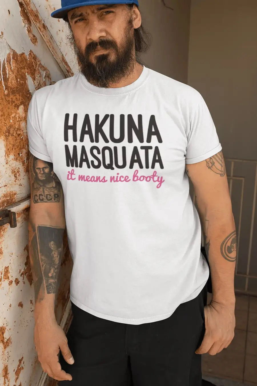 Hakuna Masquata T Shirt for Men and Women | Premium Design | Catch My Drift India - Catch My Drift India Clothing clothing, general, gym, made in india, shirt, t shirt, trending, tshirt