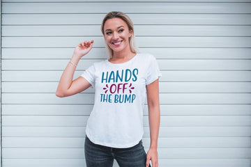 Hands Off The Bump Exclusive T Shirt for Pregnant Women - Catch My Drift India  clothing, female, made in india, parents, pregnancy, pregnant, shirt, t shirt, tshirt, yellow