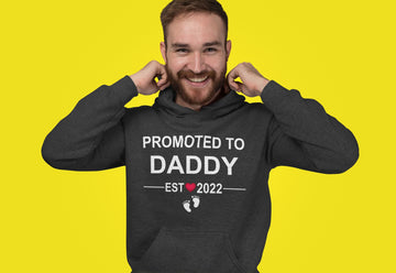 Promoted to Daddy Est. 2022 Exclusive Multi Colour Hoodie for Men freeshipping - Catch My Drift India