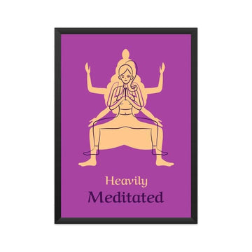 Heavily Meditated Special Yoga Poster for Room - Catch My Drift India  educational poster, framed poster, poster, poster art, poster designer, posters, unity in diversity poster, wall posters