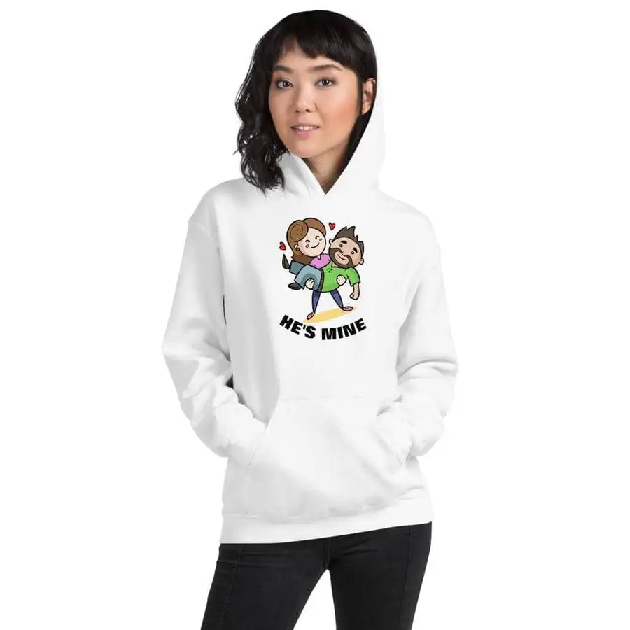 He's Mine Cute Hoodie for Couples, Premium Design