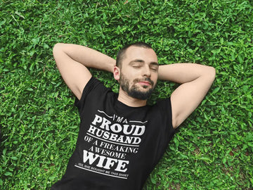I am a Proud Husband Exclusive T Shirt for Men | Premium Design | Catch My Drift India