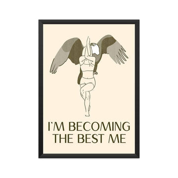 I am Becoming the Best Me Special Yoga Poster - Catch My Drift India  educational poster, framed poster, poster, poster art, poster designer, posters, unity in diversity poster, wall posters,