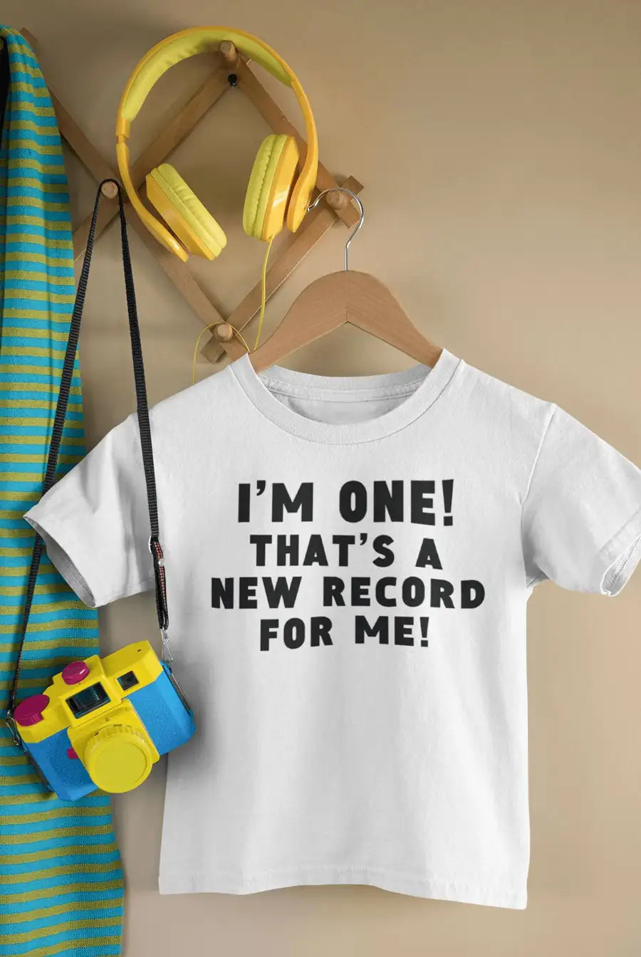 I am One Year Old White T Shirt for Babies | Premium Design | Catch My Drift India - Catch My Drift India Clothing babies, baby, kids, onesie, onesies, toddlers