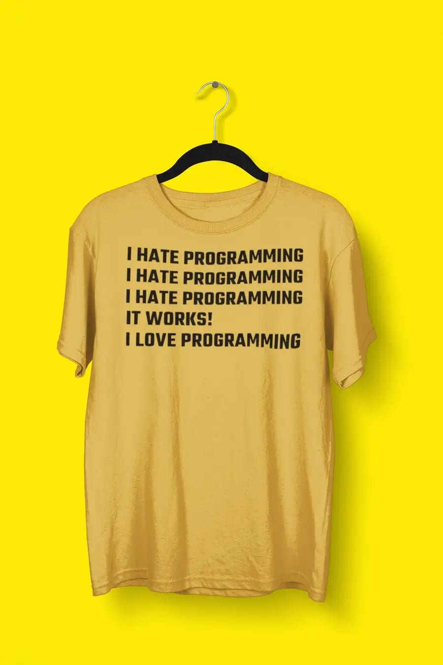 I Hate Programming / I Love Programming Coding T Shirts | Premium Design | Catch My Drift India - Catch My Drift India Clothing black, clothing, coding, engineer, engineering, made in india, 