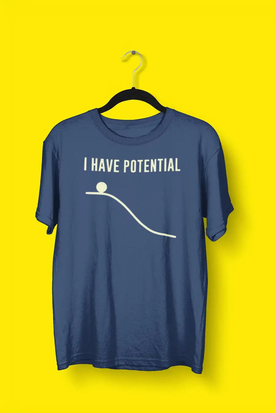 I Have Potential Engineer T Shirt for Men | Premium Design | Catch My Drift India - Catch My Drift India Clothing black, clothing, engineer, engineering, made in india, multi colour, shirt, t